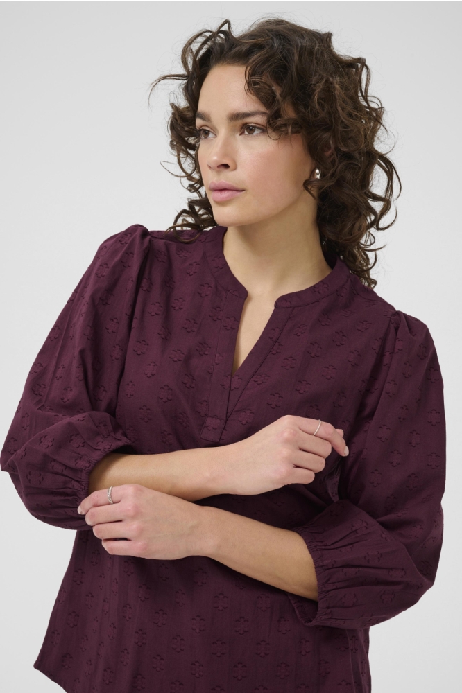 KAENYA BLOUSE 10510755 191528 WINDSOR WINE